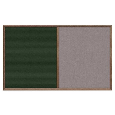 United Visual Products Slim Style Indoor Enclosed Corkboard, 18 UV501SC-BLACK-APRICOT